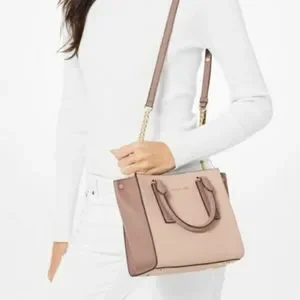 ☆Michael Kors☆ ALESSA 2wayバッグ SOFTPINK/FAWN♪ Michael Kors | Bags | Michael Kors Alessa Pebbled Soft Pink